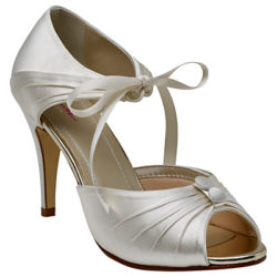 Rainbow Club Nancy Tie Up Peep Toe Sandals, Ivory